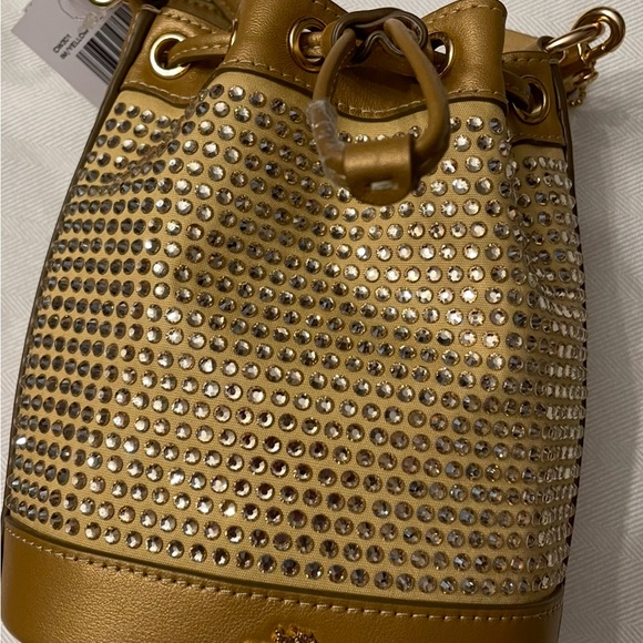 NWT COACH GOLD LEATHER MINI BUCKET BAG CROSSBODY BAG - Picture 2 of 10